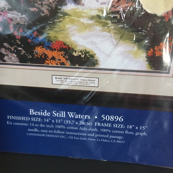 Thomas Kinkade Cross Stitch Kit (1996)
Beside Still Waters #50896 - Picture 4 of 4